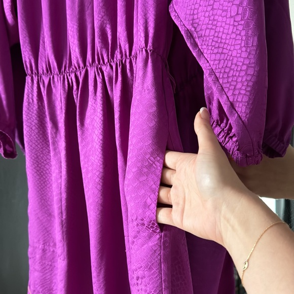 Rebecca Taylor Silk Purple Dress 0 - Picture 5 of 5